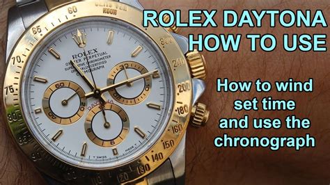 rolex daytona functions|Rolex daytona how to use.